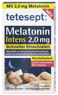 Tetesept Melatonin INTENS 2,0MG 30Stk, A-Nr.: 5899229 - 01