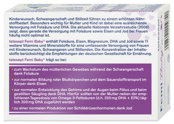 tetesept Femi Baby Filmtabletten und Kapseln 2x 30Stk, A-Nr.: 4449145 - 03