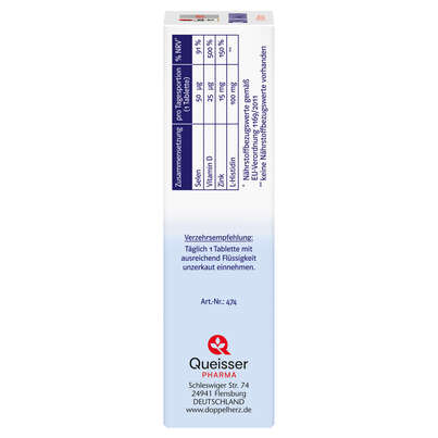 Doppelherz system ZINK IMMUN DEPOT + Histidin + D + Selen, A-Nr.: 5677919 - 02