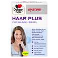 Sie sehen eine Packung Doppelherz system HAAR PLUS - Für Haare + Nägel, Produktbild: 01 Doppelherz system HAAR PLUS - Für Haare + Nägel, A-Nr.: 5678379 - 01