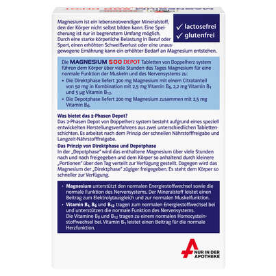 Doppelherz system Magnesium 500 Depot + B-Vitamine, A-Nr.: 5678072 - 04