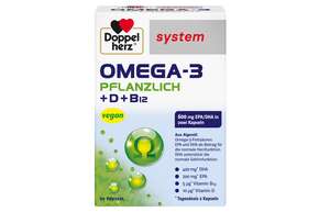 Doppelherz system OMEGA-3 PFLANZLICH Herzfunktion + Immunsystem, A-Nr.: 4766130 - 01