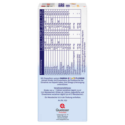 Doppelherz system OMEGA-3 family FLÜSSIG Gehirnfunktion + Immunsystem, A-Nr.: 4246270 - 01