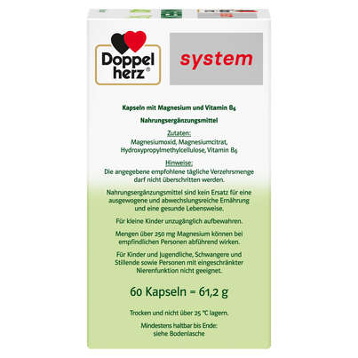 Doppelherz system MAGNESIUM 400 PUR, A-Nr.: 5774143 - 03