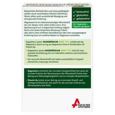 Doppelherz system MAGNESIUM 400 PUR, A-Nr.: 5774143 - 04