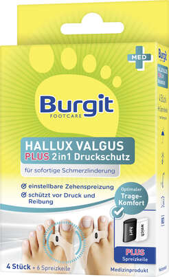 Burgit Hallux Valgus Plus 2in1 Druckschutz 4Stk., A-Nr.: 5406184 - 02