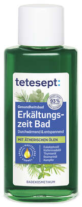 Sie sehen eine Packung tetesept Gesundheitsbad Erkältungs Bad, Produktbild: 02 tetesept Gesundheitsbad Erkältungs Bad, A-Nr.: 1153591 - 02
