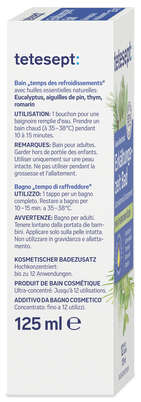 Sie sehen eine Packung tetesept Gesundheitsbad Erkältungs Bad, Produktbild: 03 tetesept Gesundheitsbad Erkältungs Bad, A-Nr.: 1153591 - 03