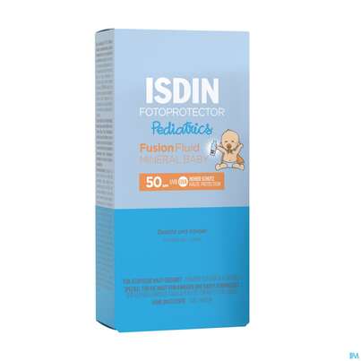 Sie sehen eine Packung Sonnenprodukte Isdin/fotoprotection Pediatrics Mineral Baby Lsf 50 50ml, Produktbild: 02 Sonnenprodukte Isdin/fotoprotection Pediatrics Mineral Baby Lsf 50 50ml, A-Nr.: 5570222 - 02
