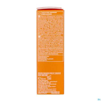 Sie sehen eine Packung Sonnenprodukte Vichy Ideal Soleil Fluid Lsf50 Dry 50ml, Produktbild: 07 Sonnenprodukte Vichy Ideal Soleil Fluid Lsf50 Dry 50ml, A-Nr.: 3950512 - 07