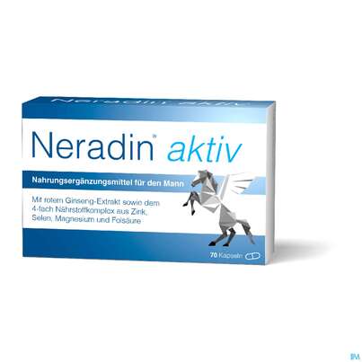 Sie sehen eine Packung Neradin Aktiv Kapseln 70st, Produktbild: 01 Neradin Aktiv Kapseln 70st, A-Nr.: 5834891 - 01