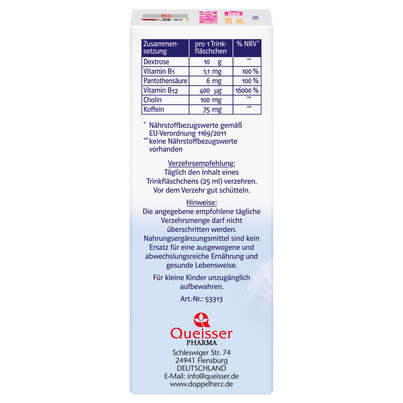 Doppelherz system VITAMIN B12 PLUS - LEISTUNG + ENERGIE + KONZENTRATION, A-Nr.: 3998890 - 02