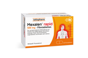 Mexalen® rapid 500 mg Filmtabletten, A-Nr.: 6052601 - 01
