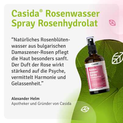 Sie sehen eine Packung Rosenwasser Spray – Rosenhydrolat, Produktbild: 07 Rosenwasser Spray – Rosenhydrolat, A-Nr.: 5731702 - 07