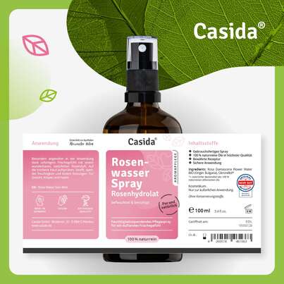 Sie sehen eine Packung Rosenwasser Spray – Rosenhydrolat, Produktbild: 08 Rosenwasser Spray – Rosenhydrolat, A-Nr.: 5731702 - 08