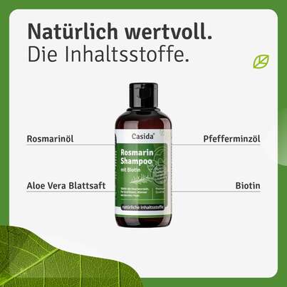 Sie sehen eine Packung Rosmarin Shampoo mit Biotin, Produktbild: 02 Rosmarin Shampoo mit Biotin, A-Nr.: 5829743 - 02
