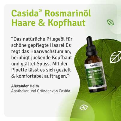 Sie sehen eine Packung Rosmarinöl Haare & Kopfhaut, Produktbild: 08 Rosmarinöl Haare & Kopfhaut, A-Nr.: 5724872 - 08