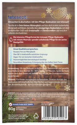 TETESEPT Badesalz Kleines Winterglück 60G, A-Nr.: 5830410 - 02