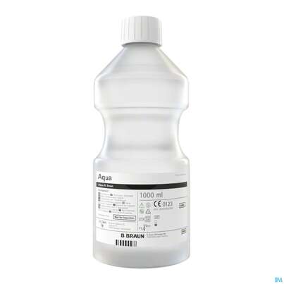 Sie sehen eine Packung Aqua Braun Spuellösung Ecotainer Ce 1000ml 6st, Produktbild: 01 Aqua Braun Spuellösung Ecotainer Ce 1000ml 6st, A-Nr.: 2417744 - 01