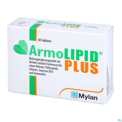 Sie sehen eine Packung Armolipid Plus Tabl 30st, Produktbild: 02 Armolipid Plus Tabl 30st, A-Nr.: 3863687 - 02
