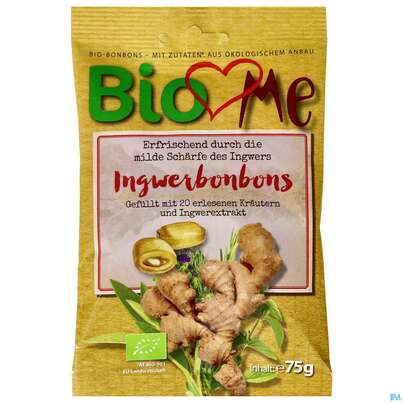 Bio Love Me Bonbons Ingwer 75g, A-Nr.: 4139344 - 01