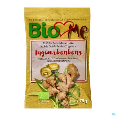 Bio Love Me Bonbons Ingwer 75g, A-Nr.: 4139344 - 02