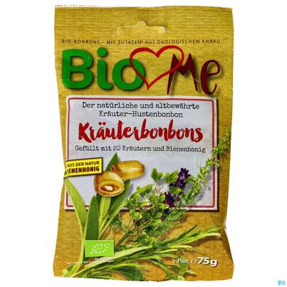 Bio Love Me Bonbons Kraeuter 75g, A-Nr.: 4139350 - 01