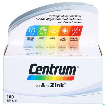 Centrum Tabl A-zink 100st, A-Nr.: 4555456 - 01