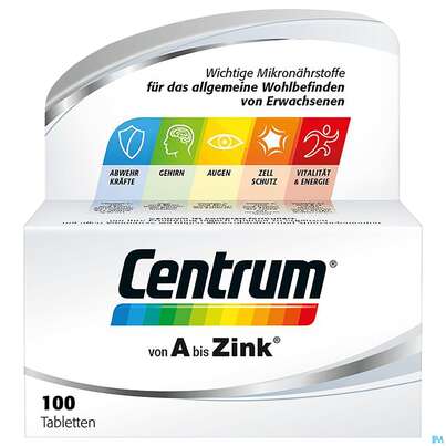 Centrum Tabl A-zink 100st, A-Nr.: 4555456 - 03