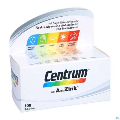 Centrum Tabl A-zink 100st, A-Nr.: 4555456 - 05