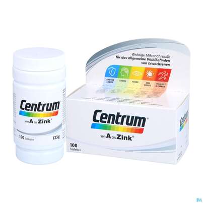Centrum Tabl A-zink 100st, A-Nr.: 4555456 - 06