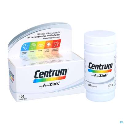 Centrum Tabl A-zink 100st, A-Nr.: 4555456 - 07