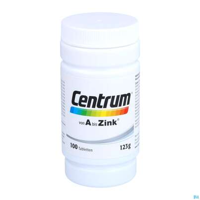 Centrum Tabl A-zink 100st, A-Nr.: 4555456 - 08