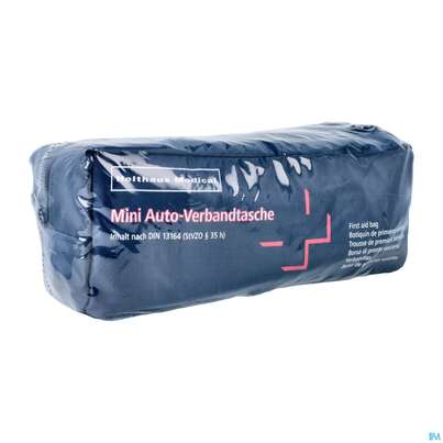 Sie sehen eine Packung Erste Hilfe Verbandtasche -pharmag Mini Auto Blau 1st, Produktbild: 02 Erste Hilfe Verbandtasche -pharmag Mini Auto Blau 1st, A-Nr.: 5138795 - 02