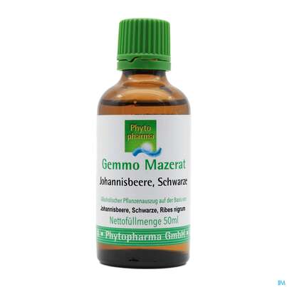 Gemmo Mazerat Johannisbeer/schwarz Ribes Nigrum Phytopharma 50ml, A-Nr.: 3107135 - 01