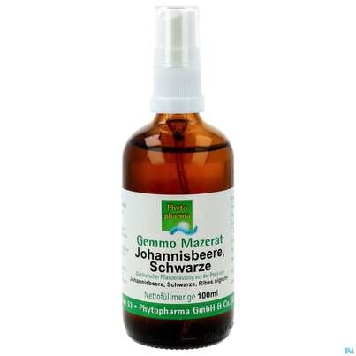 Gemmo Mazerat Johannisbeere/schwarz Ribes Nigrum/+spruehkopf Phytopharma 100ml, A-Nr.: 5394110 - 01