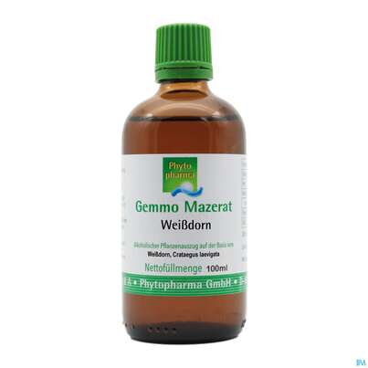 Gemmo Mazerat Weissdorn Crataegus Laevigata Phytopharma 100ml, A-Nr.: 5394587 - 01