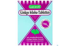 Ginkgo Biloba Lucovit Tabl 100mg 60st, A-Nr.: 2387925 - 01