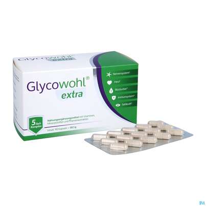 Glycowohl Extra Kapseln +maulbeer- Blattextrakt +chrom +b-vitamine 90st, A-Nr.: 5358640 - 05