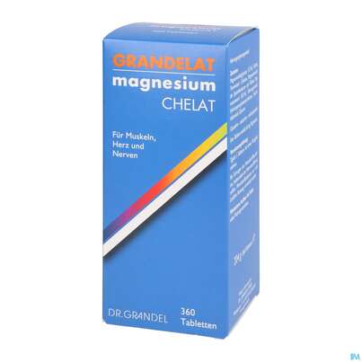 Sie sehen eine Packung Grandelat Magnesium Chelat Tabl Nr.1118 360st, Produktbild: 03 Grandelat Magnesium Chelat Tabl Nr.1118 360st, A-Nr.: 2752862 - 03