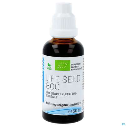 Sie sehen eine Packung Grapefruit Bio Extrakt Life Seed Fluessig 50ml, Produktbild: 01 Grapefruit Bio Extrakt Life Seed Fluessig 50ml, A-Nr.: 3893808 - 01