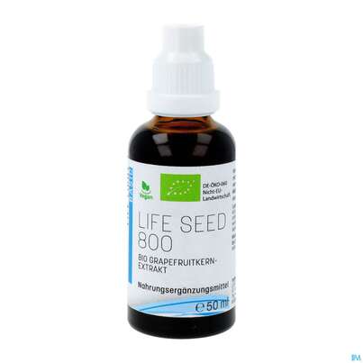 Sie sehen eine Packung Grapefruit Bio Extrakt Life Seed Fluessig 50ml, Produktbild: 02 Grapefruit Bio Extrakt Life Seed Fluessig 50ml, A-Nr.: 3893808 - 02