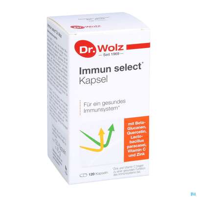 Sie sehen eine Packung Immun Select Kapseln Dr.wolz Nr.60 120st, Produktbild: 03 Immun Select Kapseln Dr.wolz Nr.60 120st, A-Nr.: 5372321 - 03