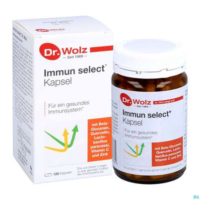 Sie sehen eine Packung Immun Select Kapseln Dr.wolz Nr.60 120st, Produktbild: 05 Immun Select Kapseln Dr.wolz Nr.60 120st, A-Nr.: 5372321 - 05