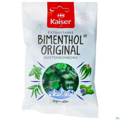 Sie sehen eine Packung Kaiser Bonbons Bimenthol Zuckerfrei 1342 75g, Produktbild: 01 Kaiser Bonbons Bimenthol Zuckerfrei 1342 75g, A-Nr.: 4803351 - 01