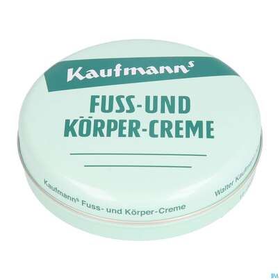 Sie sehen eine Packung Kaufmanns Fuss +koerper-creme Dose 50ml, Produktbild: 01 Kaufmanns Fuss +koerper-creme Dose 50ml, A-Nr.: 5886126 - 01