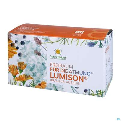 Sie sehen eine Packung Lumison -sonnenmoor Kraeuterauszug Lunge-atemwege 8x100 800ml, Produktbild: 02 Lumison -sonnenmoor Kraeuterauszug Lunge-atemwege 8x100 800ml, A-Nr.: 3633645 - 02