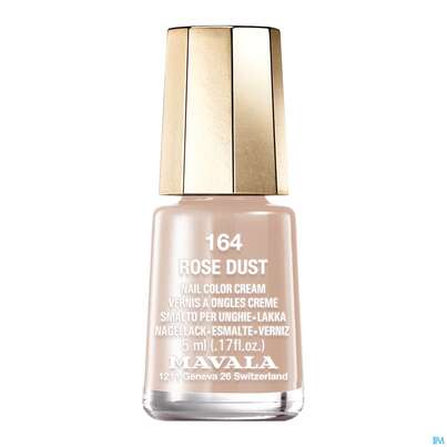 Sie sehen eine Packung Mavala Nagellacke 164 Rose Dust 5ml, Produktbild: 01 Mavala Nagellacke 164 Rose Dust 5ml, A-Nr.: 3833723 - 01