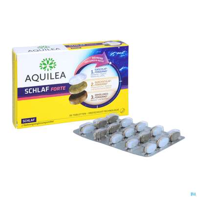 Sie sehen eine Packung Schlaf Tabl Forte Aquilea 30st, Produktbild: 04 Schlaf Tabl Forte Aquilea 30st, A-Nr.: 5606670 - 04