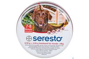 Seresto Halsband F Hunde Groesser Als 8kg 4,50g + 2,03g 1st, A-Nr.: 3907700 - 01
